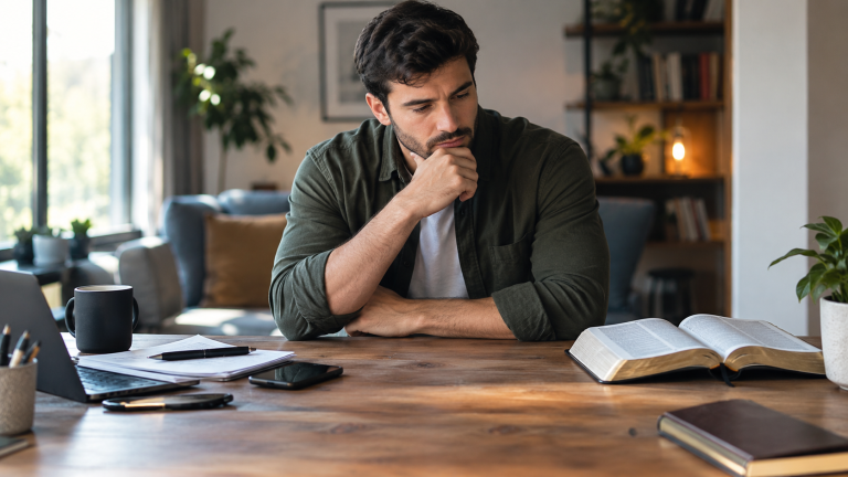 Persona tomando una decisión para seguir las enseñanzas de Jesús