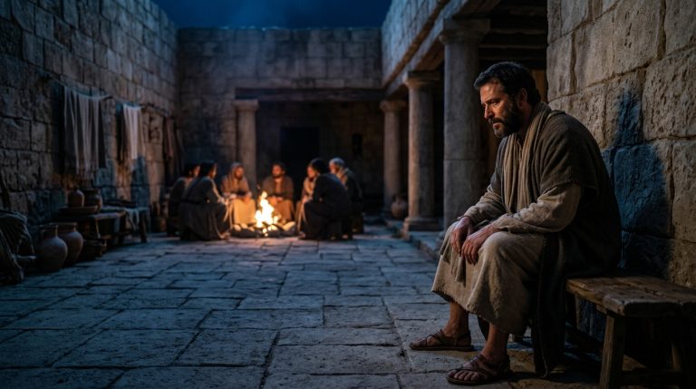 Pedro enfrenta temor y duda antes de negar a Jesús